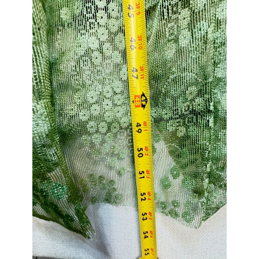 Womens Cottagecore Countryside Midi Dress Size M Green White Flower - Picture 10 of 14